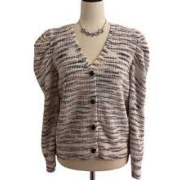 NWOT Marc New York Puffy Shoulder XL Cardigan - Picture 1 of 6